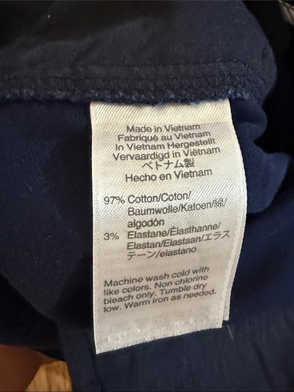 J.Crew Women's Navy Cotton Blend Shorts 4 in inseam